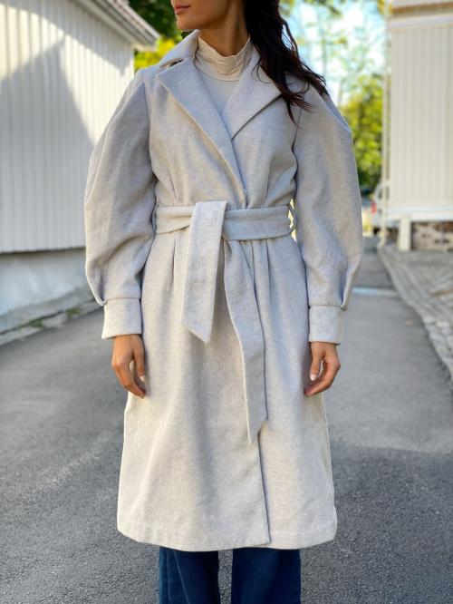 Zoga Wool Coat - Silver 