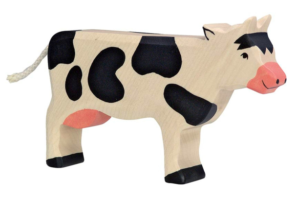 Ku stående - Svart/Hvit