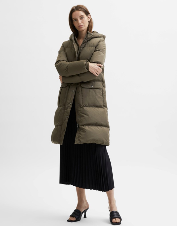 New Nima Down Coat - Tarmac - Image 2