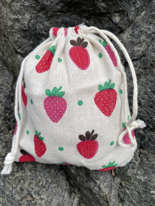 Liten oppbevarings pose - Jordbær
