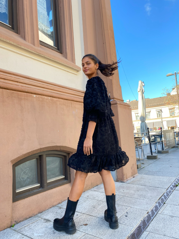 Daniela 3/4 Dress - Black - Image 5