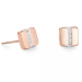 Square Zirconia Stud-Earrings