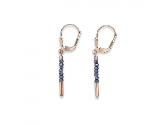 Mini Blue Beads Earrings