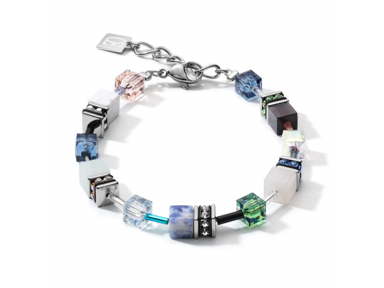 GEOCUBE Bracelet Crystals & Gemstones Blue/Green