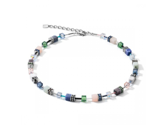 GEOCUBE Necklace Crystals & Gemstones Blue/Green