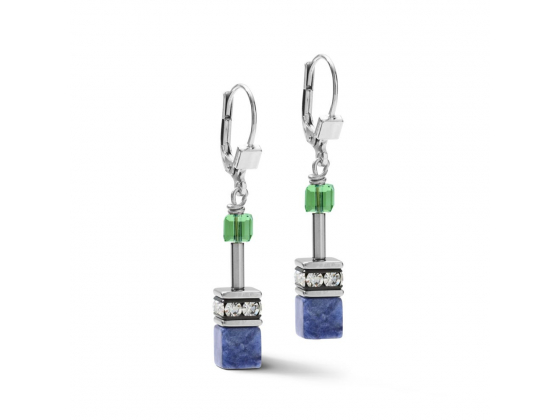 GEOCUBE Earrings Crystals & Gemstones Blue/Green