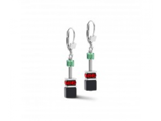 GEOCUBE Earrings Matt Rainbow 