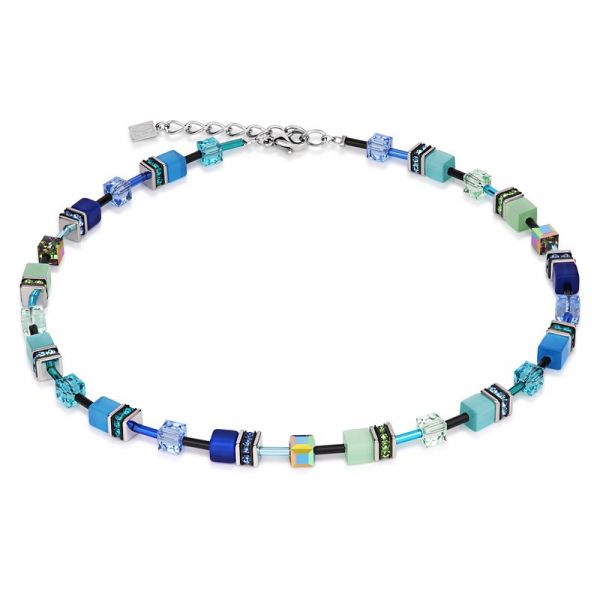 GEOCUBE Necklace Multicolor Blue & Green
