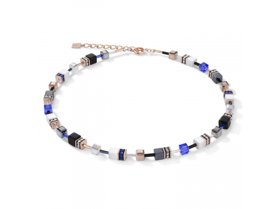 GEOCUBE Blue/Gold Necklace
