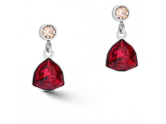 Earrings Red Gem 