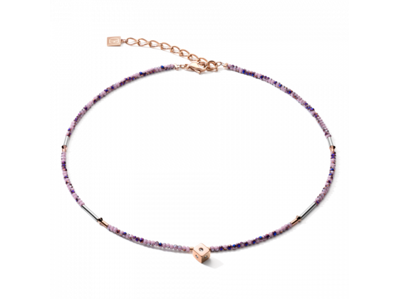 Light Amethyst Rose Gold Necklace