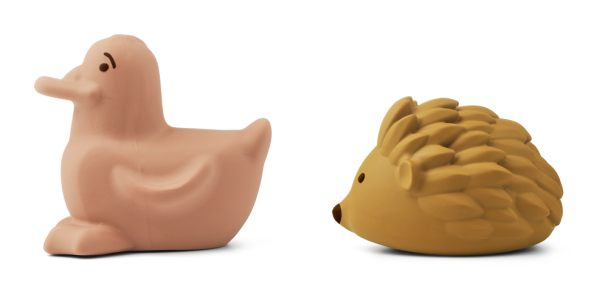 Henrik Bath Toys 2-pk - Tuscany Rose/Golden Caramel Mix - Image 2