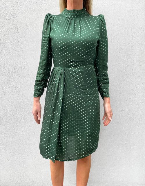 Sofia Dress Bottle Green