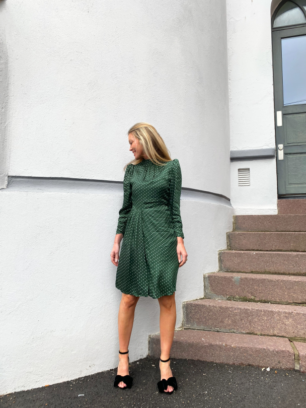 Sofia Dress Bottle Green - Image 3