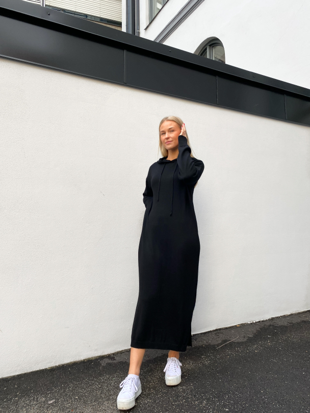 Mac Hoodie Dress INH - Black  - Image 3