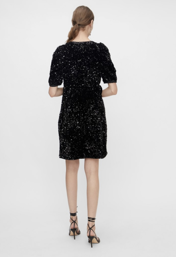Sequella 2/4 Wrap Dress - Black  - Image 3