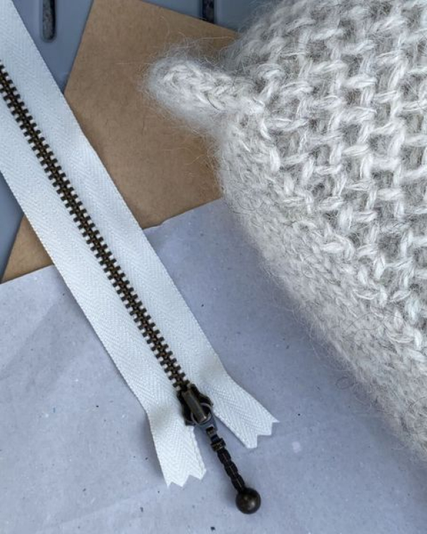 Glidelås til Honey clutch 17 cm Perlemor