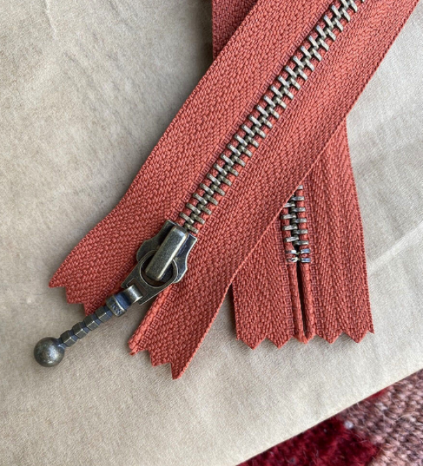 Glidelås til Zipper sweater 35 cm Terrakotta