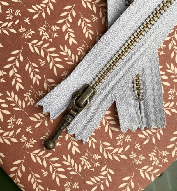 Glidelås til Zipper sweater 35 cm Duegrå 