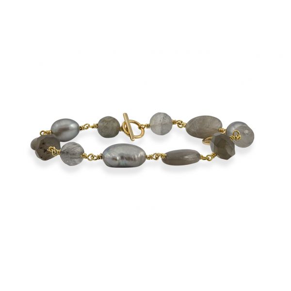 Joy of Gems (Quartz) - Forgylt Armbånd