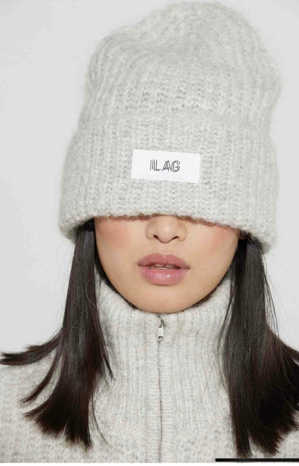Odda Beanie - Light Grey Melange - Image 2