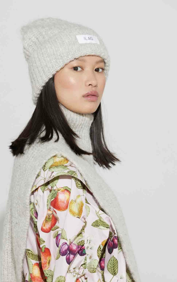Odda Beanie - Light Grey Melange - Image 3
