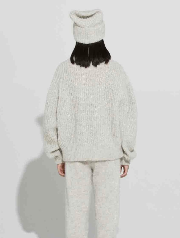 Bruravik Sweater - Light Grey Melange - Image 3