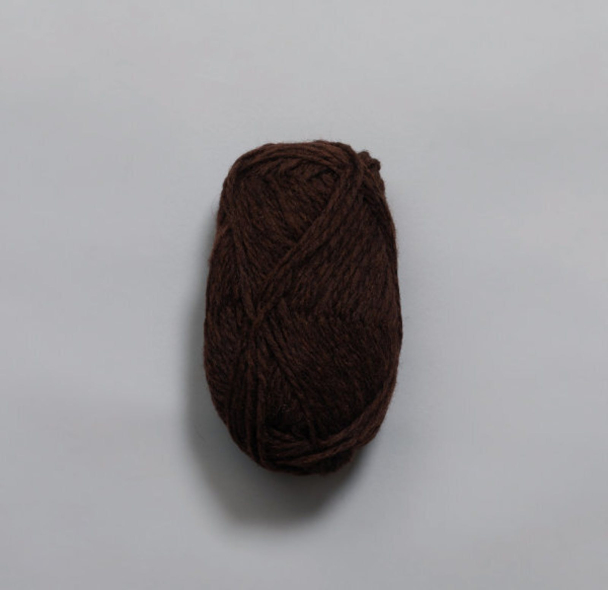 Vams 417 Mørk sjokolade melert - Rauma Garn
