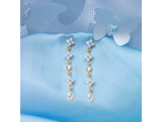 Blue Blossom Love Dangle - Ørepynt