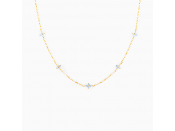 Blue Blossom Love  - Halskjede