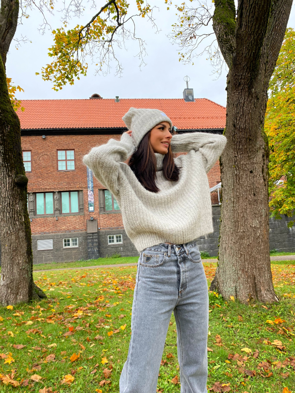 Bruravik Sweater - Light Grey Melange - Image 5