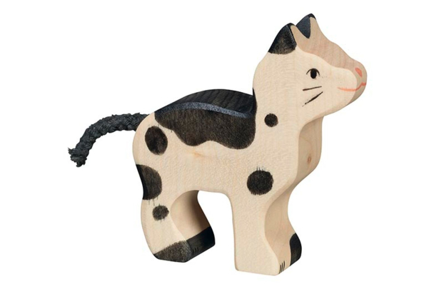 Katt liten - Svart/Hvit
