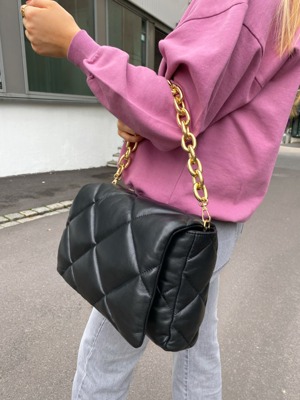 Brynnie Chain Bag - Black  - Image 3