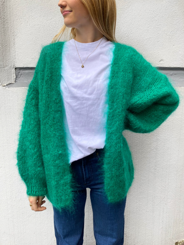 Olivia Mohair Cardigan - Jade Green - Image 1