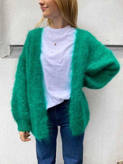 Olivia Mohair Cardigan - Jade Green