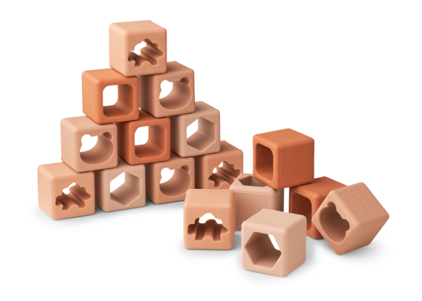 Liewood | Loren Building Blocks 16-pk - Tuscany Rose Mix - Image 1