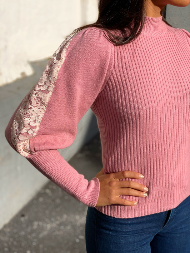 Decor Knit Turtleneck - Pink  - Image 4
