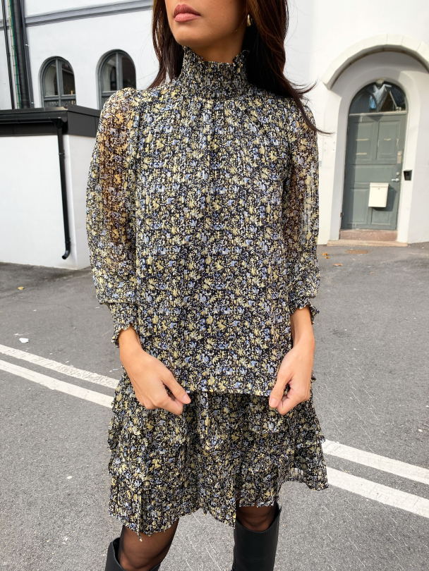 Sikka Top - Black/Sikka Print  - Image 1