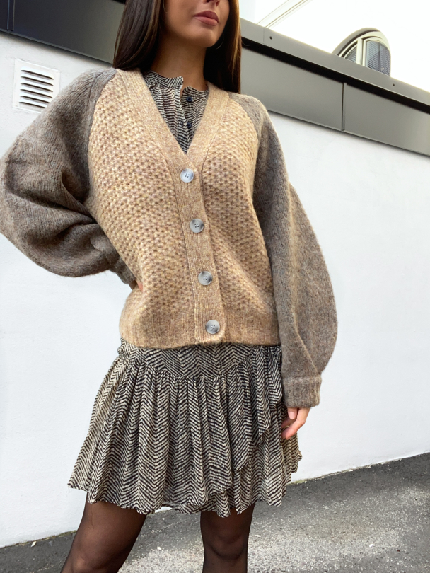 Gunhild Knit Cardigan - Dessert Palm  - Image 3