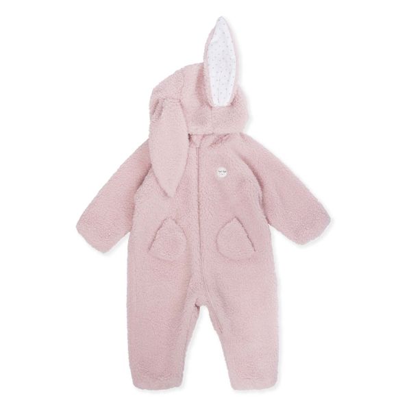 LIVLY - FLEECE BUNNY OVERALL LIGHT MAUVE
