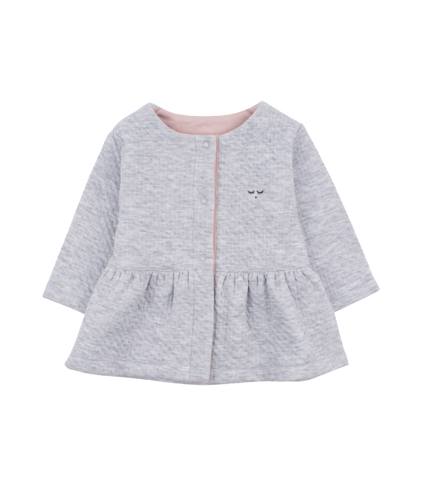 Philo Cardigan - Grey Melange Jacquard - Image 1