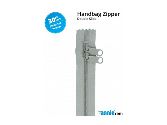 Glidelås pewter 30 inch