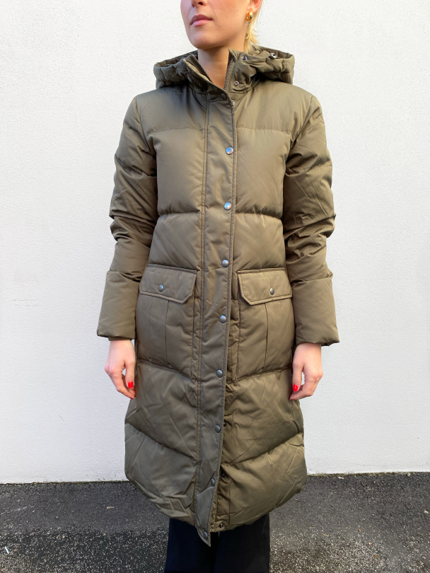 New Nima Down Coat - Tarmac - Image 1