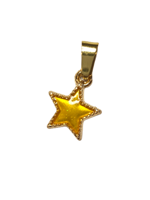 Stjerne gul charms