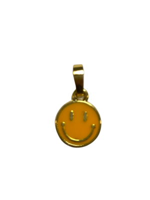 Smiley gul gullfarget 10 mm charms