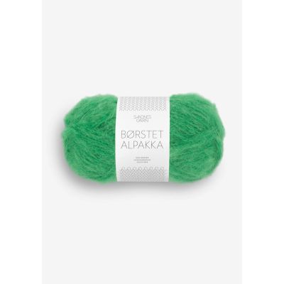 Børstet Alpakka 8236 Jelly Bean Green - Sandnes Garn