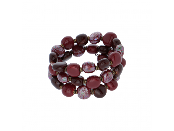  BRACELETS – PLUM RED