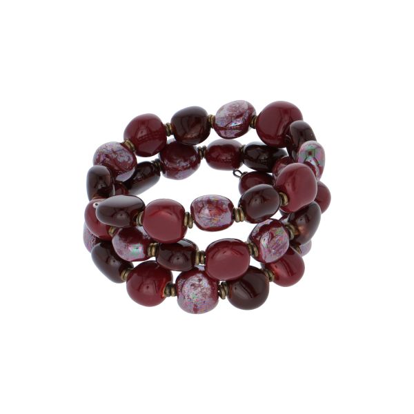  BRACELETS – PLUM RED