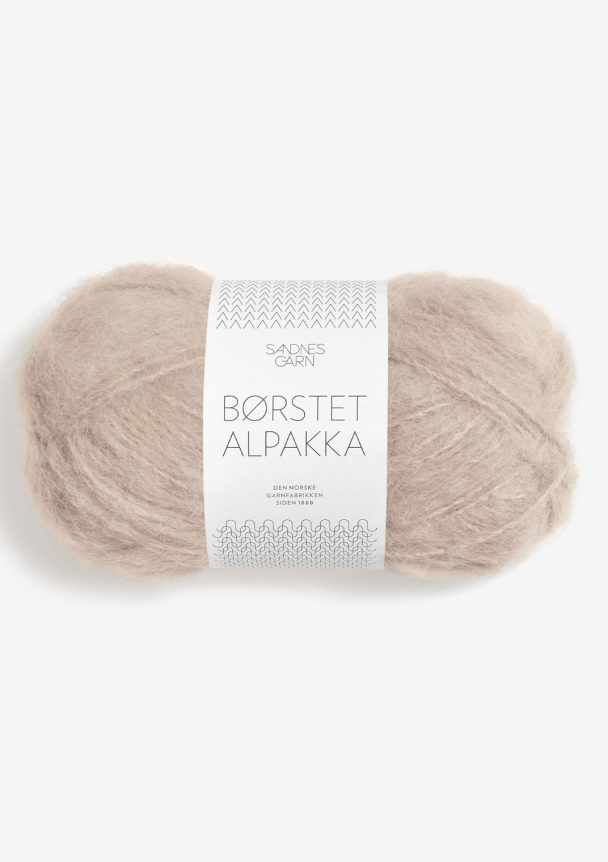 Børstet Alpakka 3021 Beige - Sandnes Garn