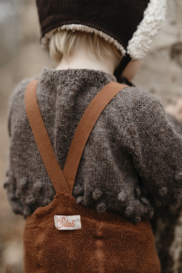 Teddy Footed Tights - Cinnamon - Image 2